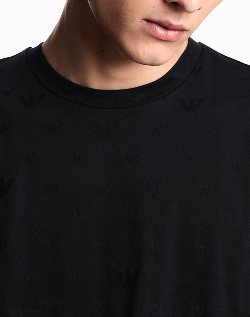 Emporio Armani T-Shirt Em002968Af10762-Fc245 Black ανδρικά ρούχα μπλούζες Politikos Shop Πολιτικός