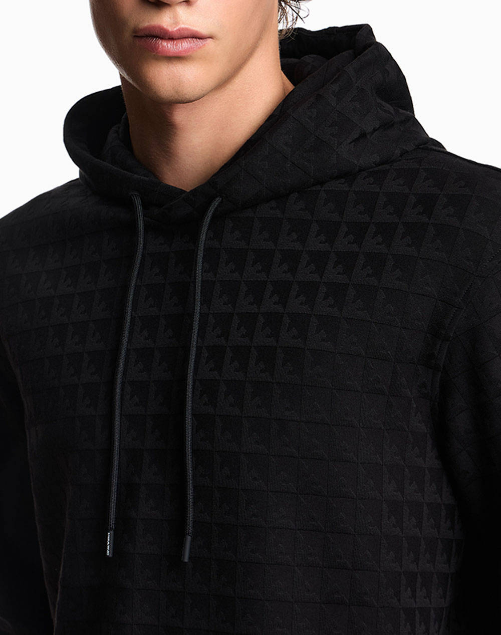 Emporio Armani Sweatshirt Em003424Af13700-Fc230 Black ανδρικά ρούχα μπλούζες φούτερ Politikos Shop Πολιτικός