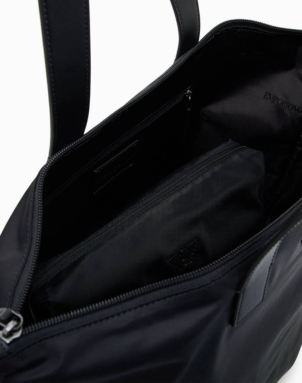 EMPORIO ARMANI SET SHOPPER + POUCH (Διαστάσεις: 30 x 29.5 x 19εκ.) EM001797AF13454-UC001 Black φωτογραφία