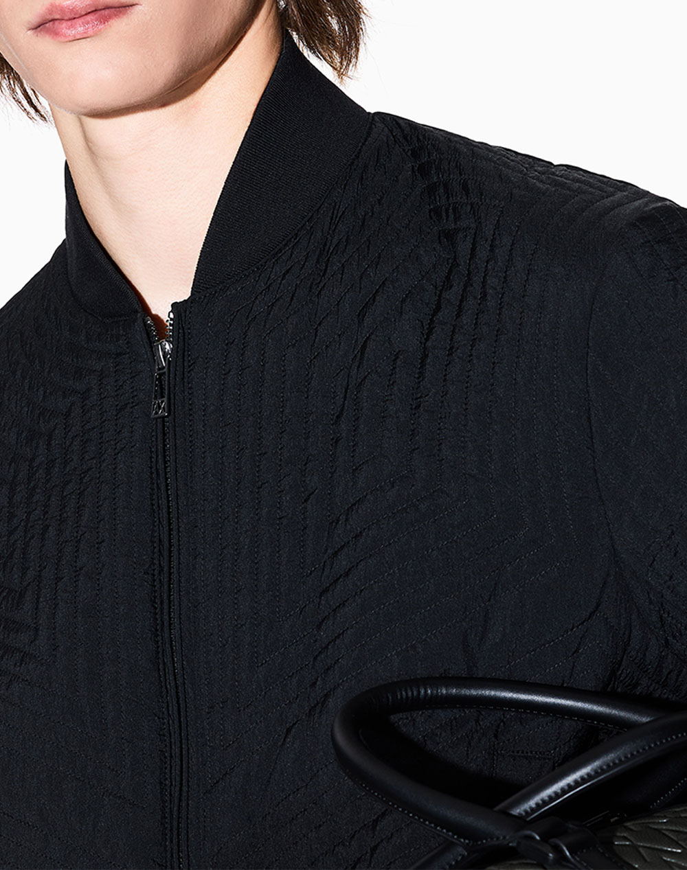 Armani Exchange Blouson Jacket Xm001101Af16343-Uc001 Black ανδρικά ρούχα Πανωφορια μπουφάν Politikos Shop Πολιτικός