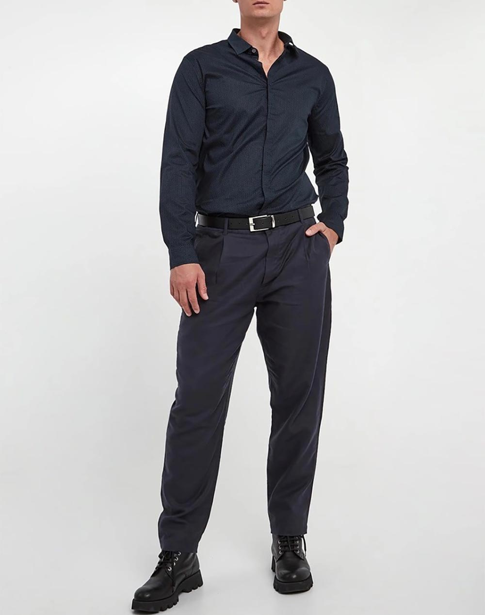 ARMANI EXCHANGE SHIRT XM000625AF13184-FB073 DarkBlue φωτογραφία