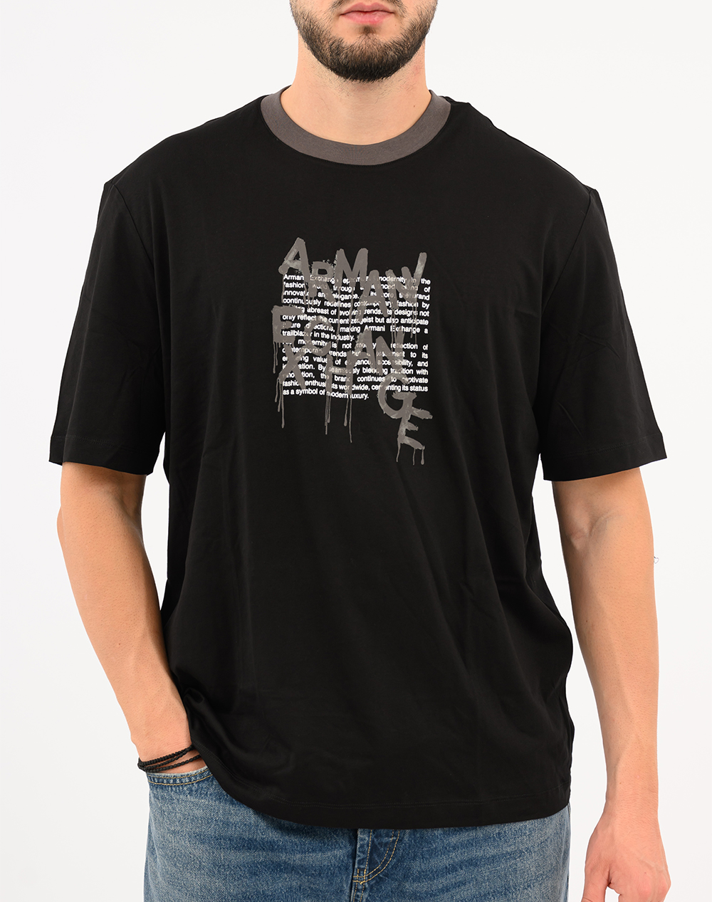 ARMANI EXCHANGE T-SHIRT XM001450AF10358-MC301 JetBlack