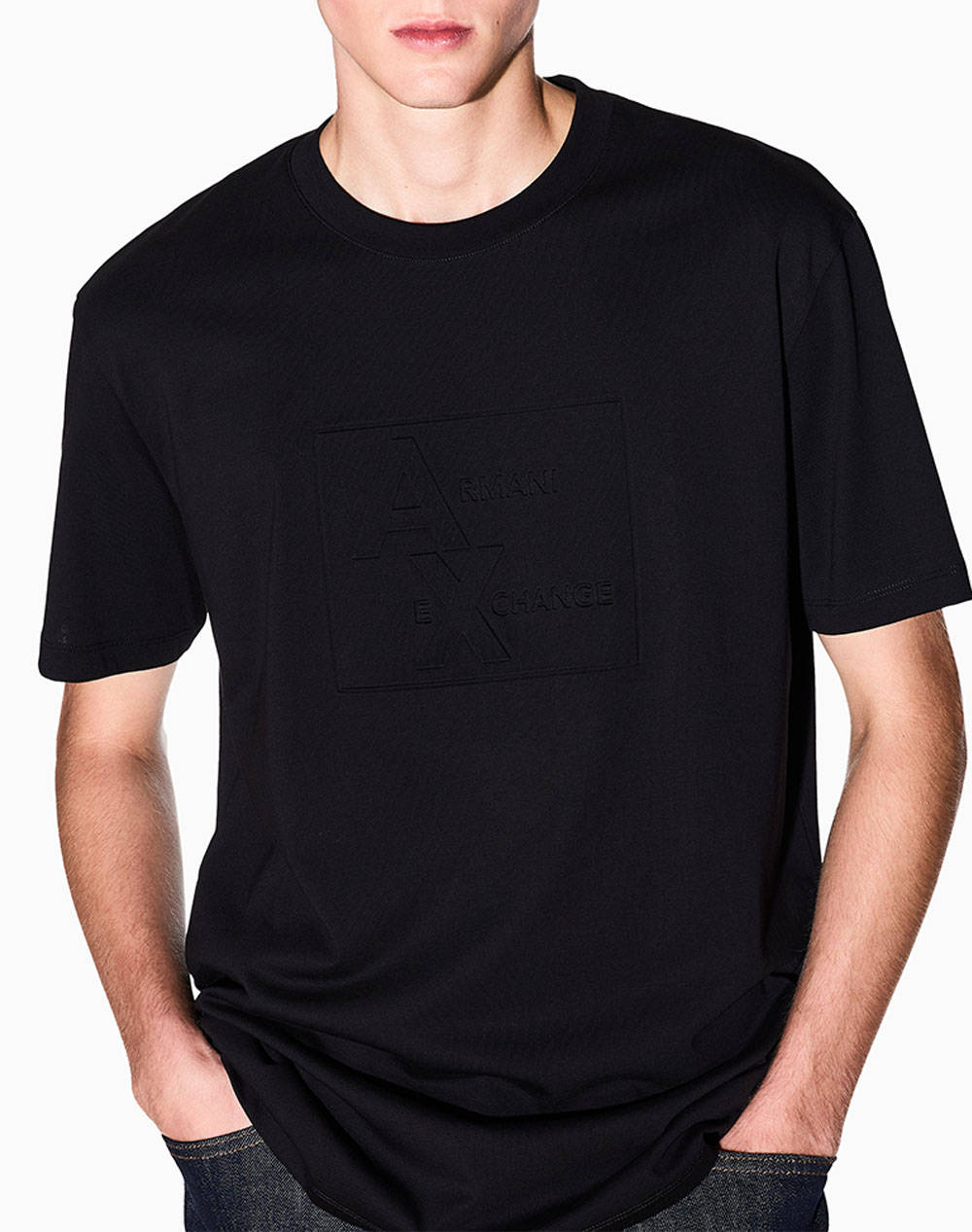 ARMANI EXCHANGE T-SHIRT XM001454AF10361-UC001 Black φωτογραφία