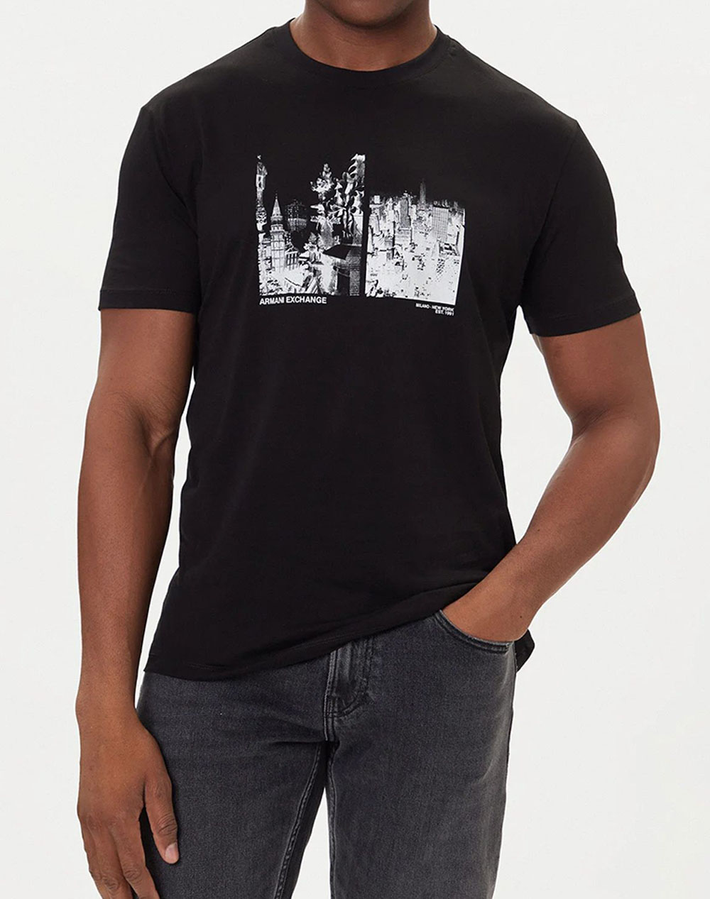 ARMANI EXCHANGE T-SHIRT XM001461AF10358-MC305 Black