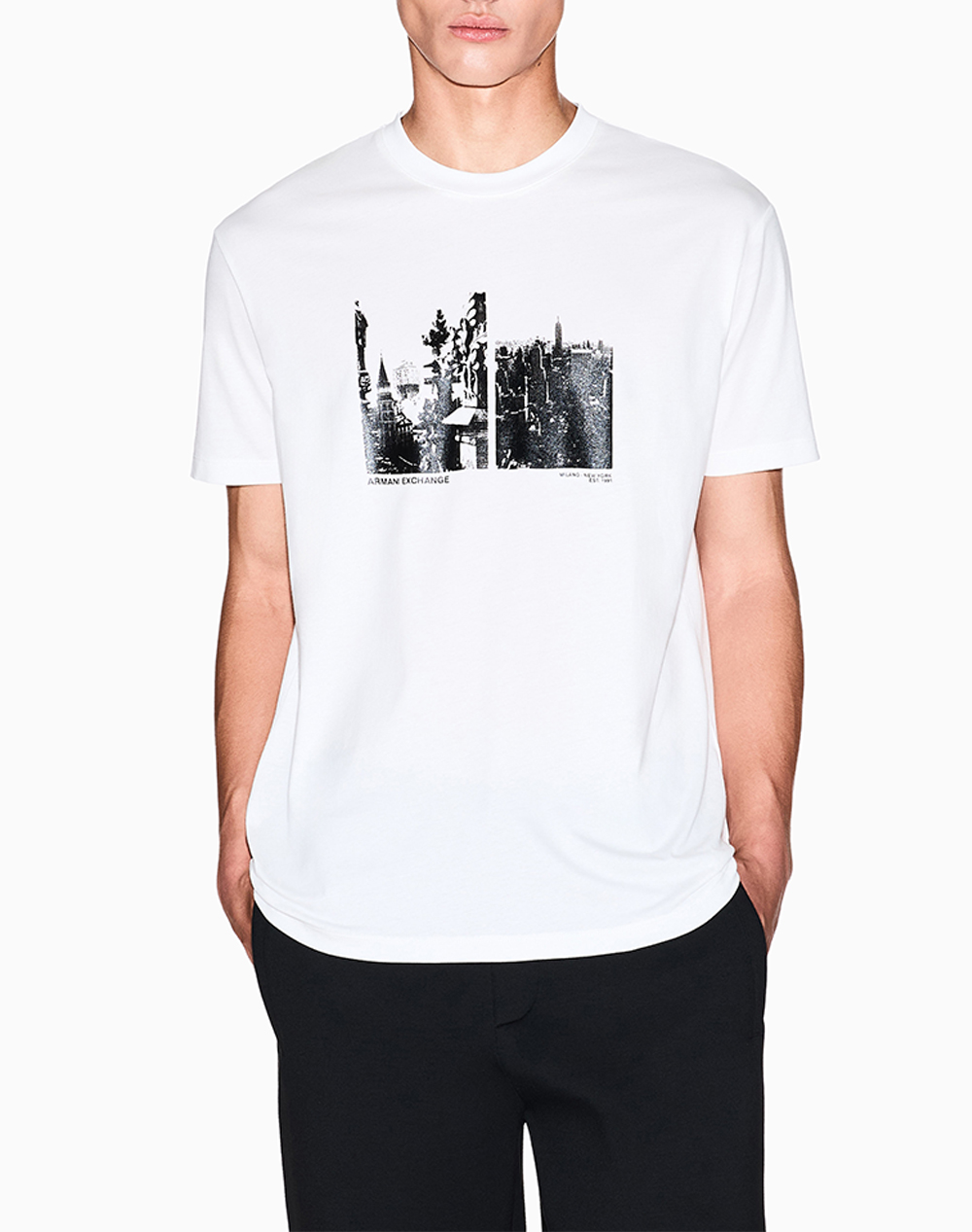 ARMANI EXCHANGE T-SHIRT XM001461AF10358-M0003 OffWhite