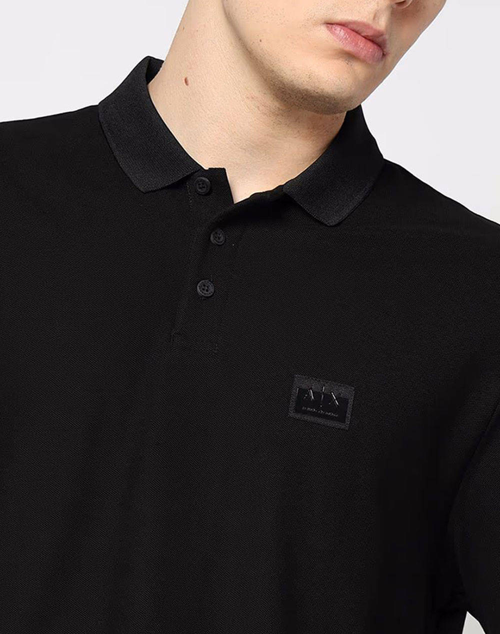 ARMANI EXCHANGE POLO SHIRT XM001394AF16262-UC001 Black φωτογραφία