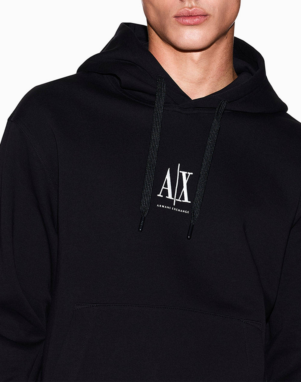 Armani Exchange Sweatshirt Xm000369Af10818-Uc001 Black ανδρικά ρούχα μπλούζες φούτερ Politikos Shop Πολιτικός