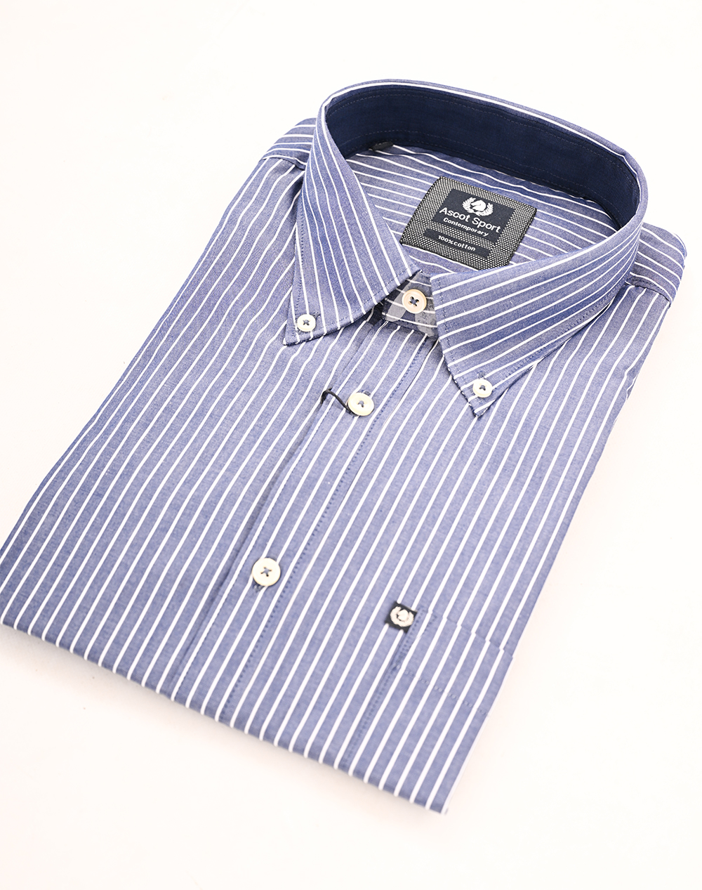 Ascott Πουκαμισο 15273209-09 Navyblue ανδρικά ρούχα πουκάμισα Politikos Shop Πολιτικός
