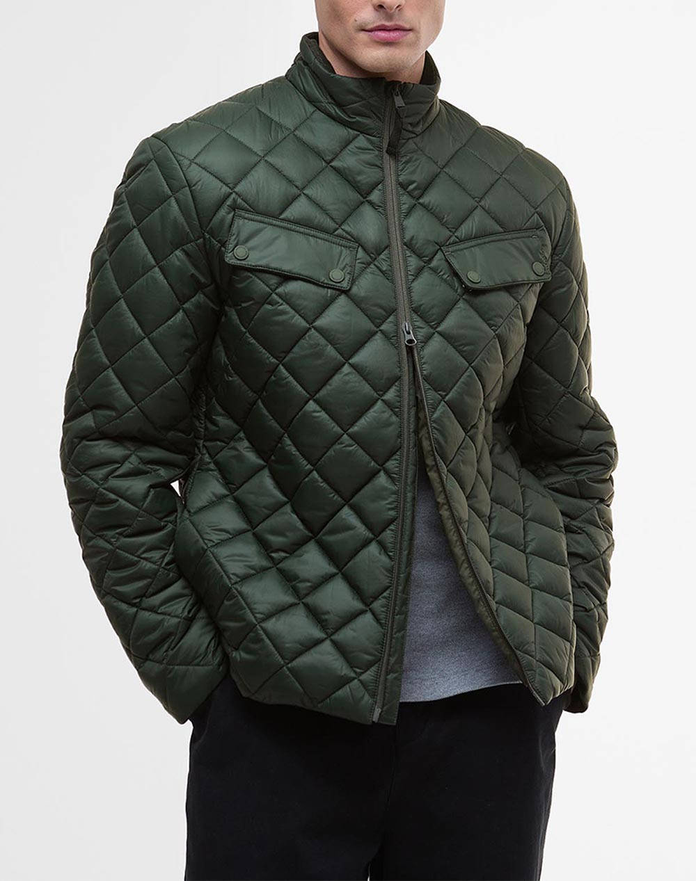 BARBOUR INTERNATIONAL BARBOUR INTERNATIONAL ΜΠΟΥΦΑΝ QUILT MQU1824-BISG71 DarkOliveGreen