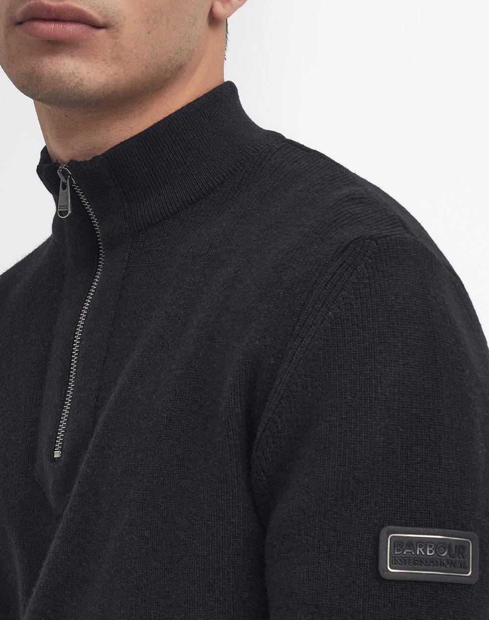 BARBOUR INTERNATIONAL ΠΛΕΚΤΟ MKN1612-BIBK31.2 Black φωτογραφία