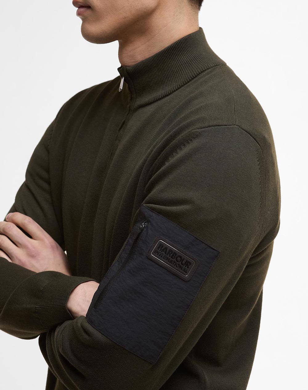 BARBOUR INTERNATIONAL ΠΛΕΚΤΟ MKN1599-BISG71 DarkGreen φωτογραφία