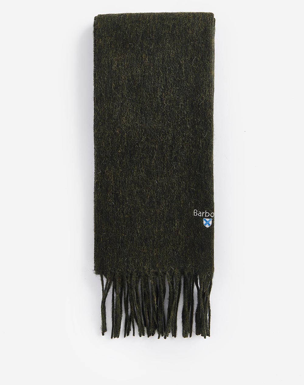 BARBOUR BARBOUR PLAIN LAMBSWOOL SCARF USC0008-BRGN31 DarkGreen