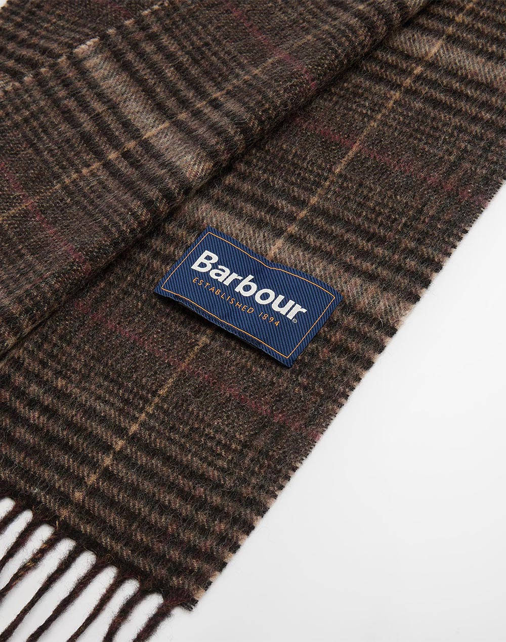 BARBOUR BARBOUR DANBROOKE SCARF USC0400-BRBR91.16 Brown φωτογραφία