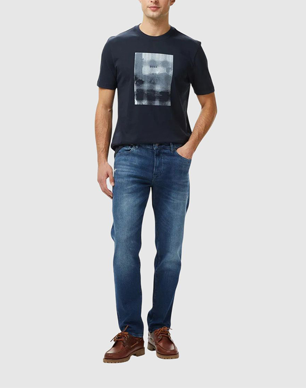 BOSS Te_brokenice 10276578 01 50554640-404 DarkBlue φωτογραφία