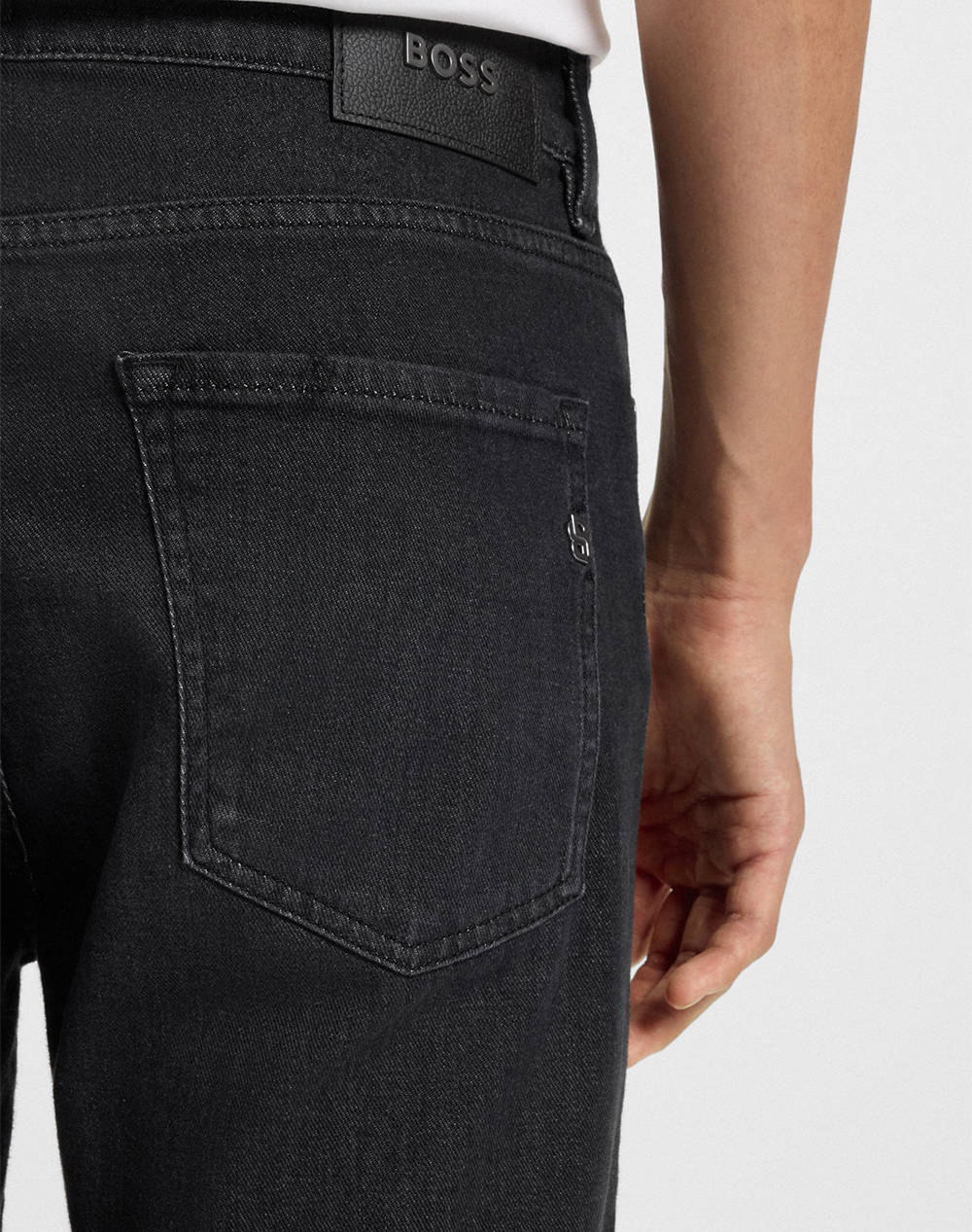 Boss H-Delaware 10248716 02 50550954-002 Black ανδρικά ρούχα παντελόνια Jeans Politikos Shop Πολιτικός