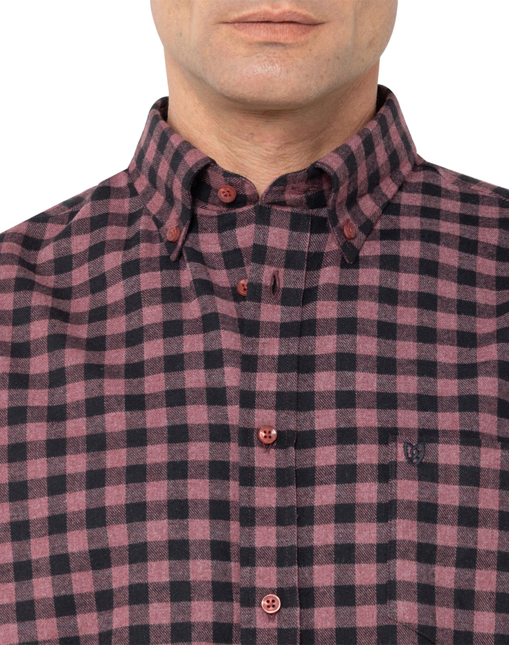 THE BOSTONIANS ΠΟΥΚΑΜΙΣΟ MAVERICK FLANNEL REGULAR FIT MedCheck FLANNEL Button-down Regular FIT 3AACH8645-DARK Mixed φωτογραφία