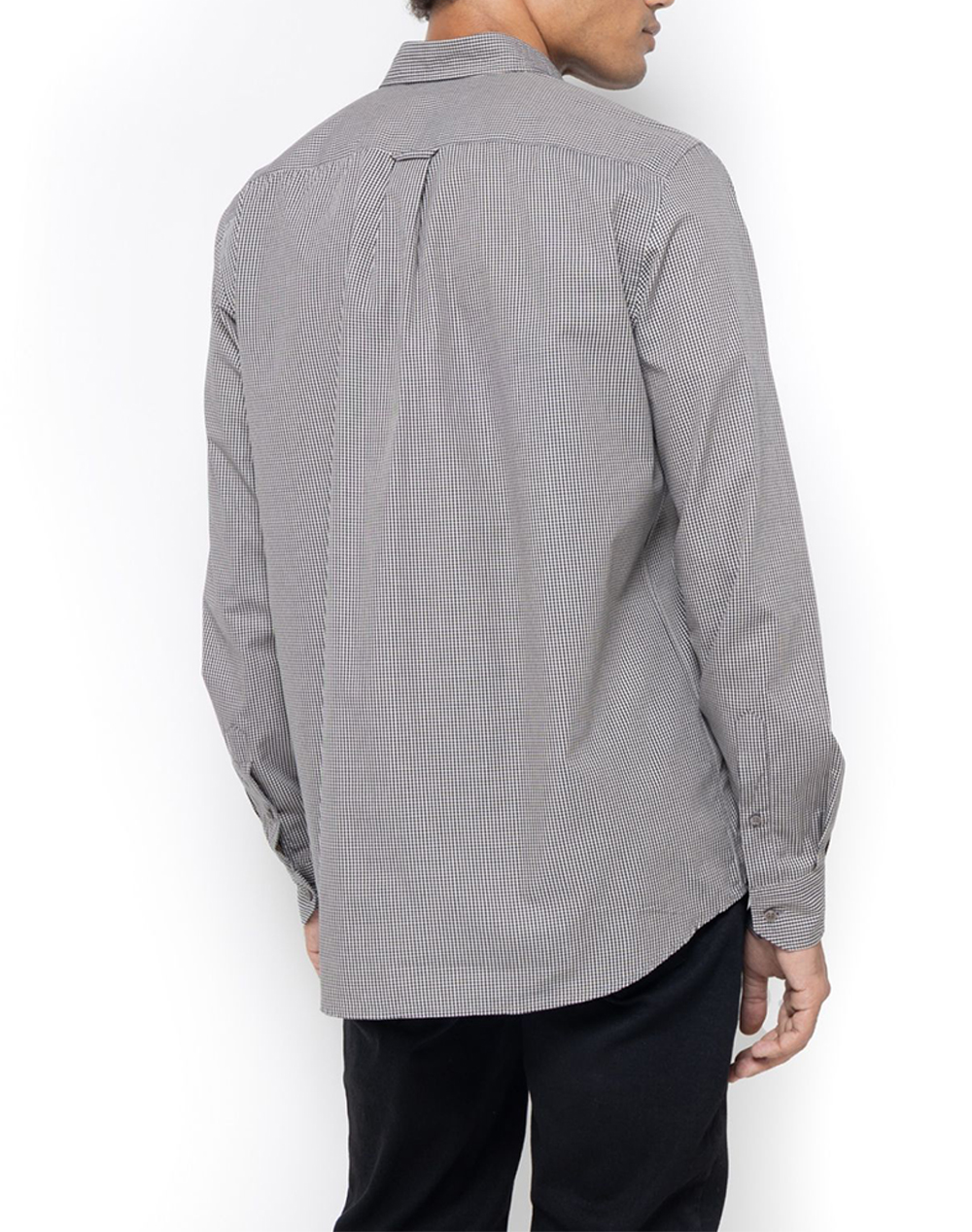 THE BOSTONIANS ΠΟΥΚΑΜΙΣΟ CHESTER ΠΟΠΛΙΝΑ REGULAR FIT MiniCheck POPLIN Button-down Regular Fit 3AACH8614X-BLACK Black φωτογραφία