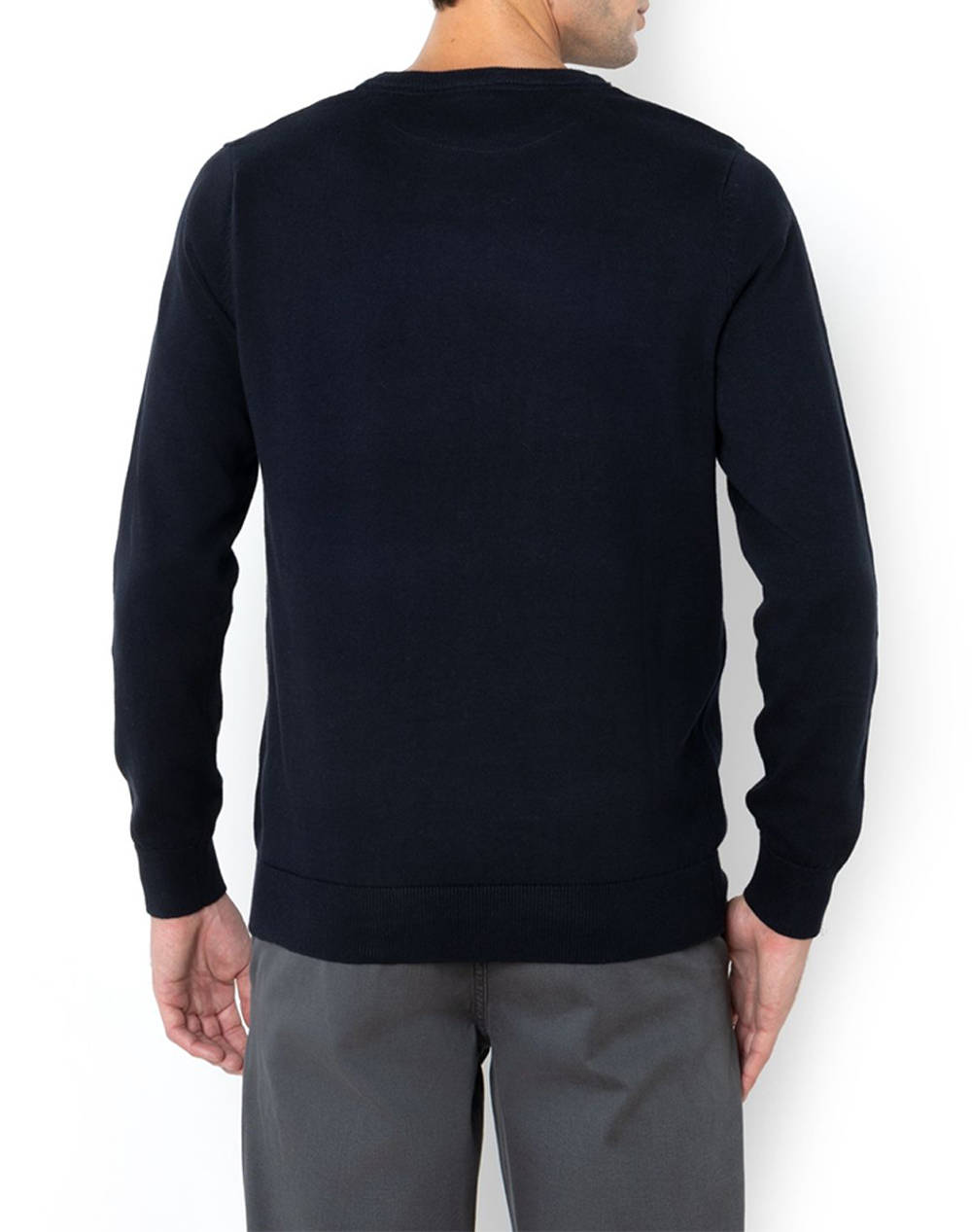 THE BOSTONIANS ΠΛΕΚΤΟ ΒΑΜΒΑΚΕΡΟ ΛΑΙΜΟΚΟΨΗ REGULAR FIT 3MR1009-NAVY DarkBlue φωτογραφία