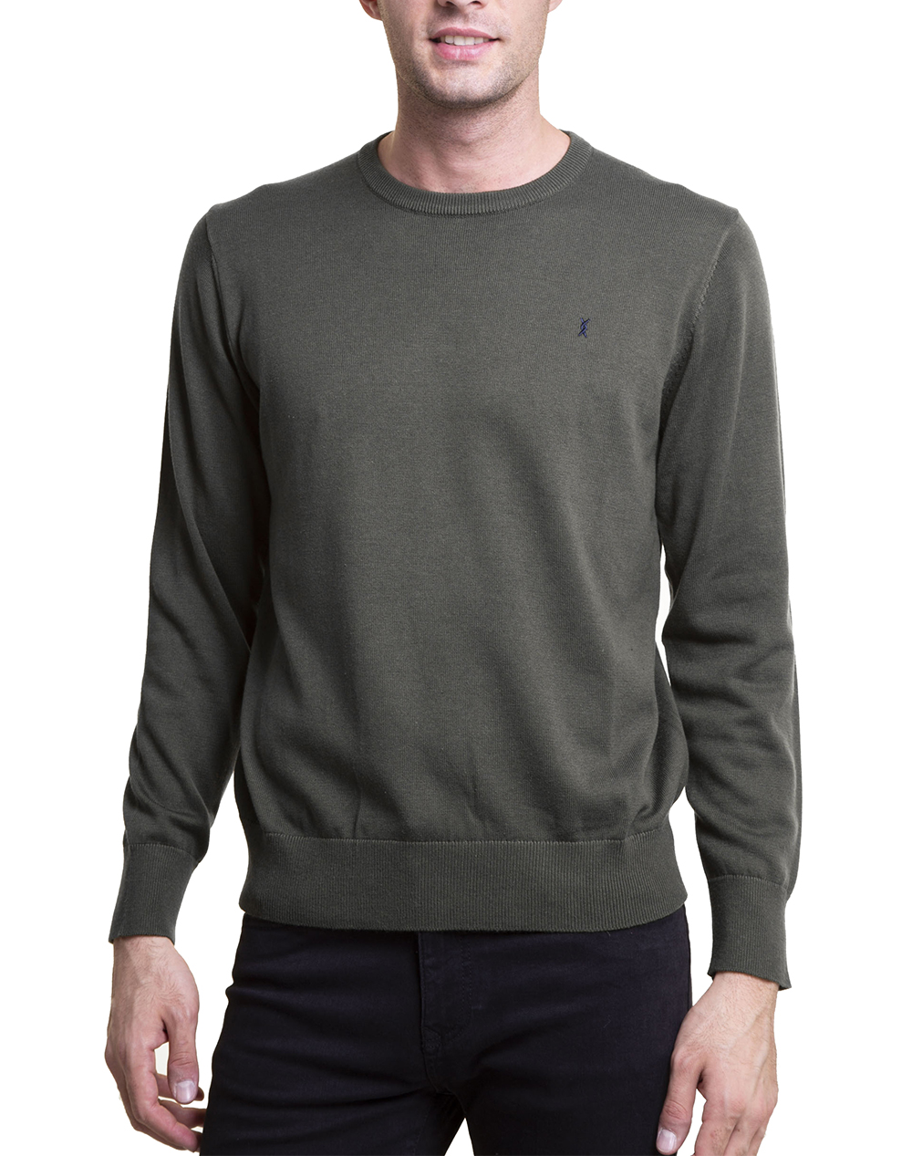 THE BOSTONIANS ΠΛΕΚΤΟ ΒΑΜΒΑΚΕΡΟ ΛΑΙΜΟΚΟΨΗ REGULAR FIT 3MR1063-DARK DarkOliveGreen