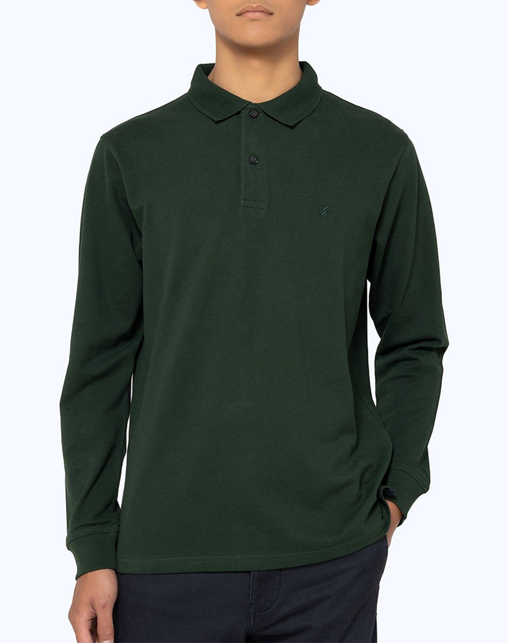 THE BOSTONIANS ΜΠΛΟΥΖΑ POLO PIQUE REGULAR FIT 3PL0001-DARK DarkGreen