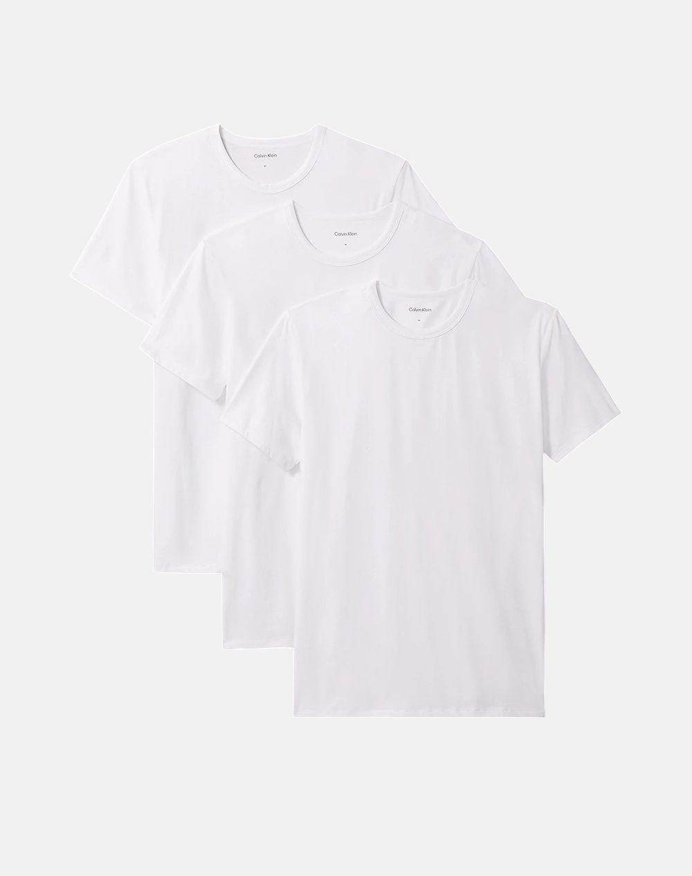 CALVIN KLEIN CALVIN KLEIN S/S CREW NECK 3PK LV00NB4185-100 White