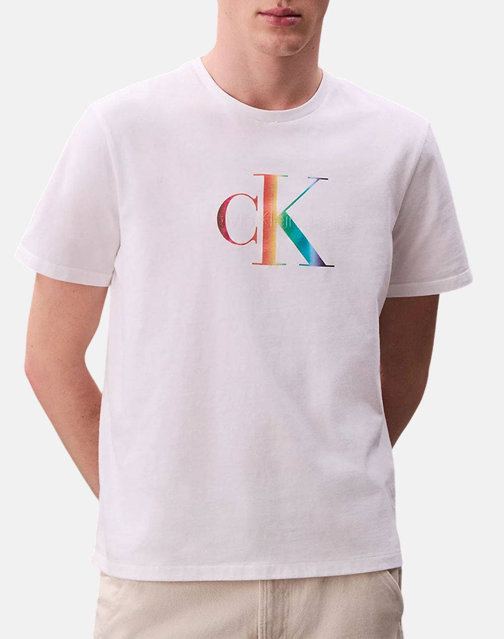 CALVIN KLEIN SS 20s CK PRIDE25 GRAPHIC TEE LV04RC800G-YAA White