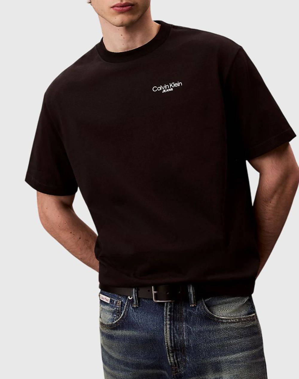 CALVIN KLEIN LOGO BACK PRINT T-SHIRT LV04RD825G-UB1 Black