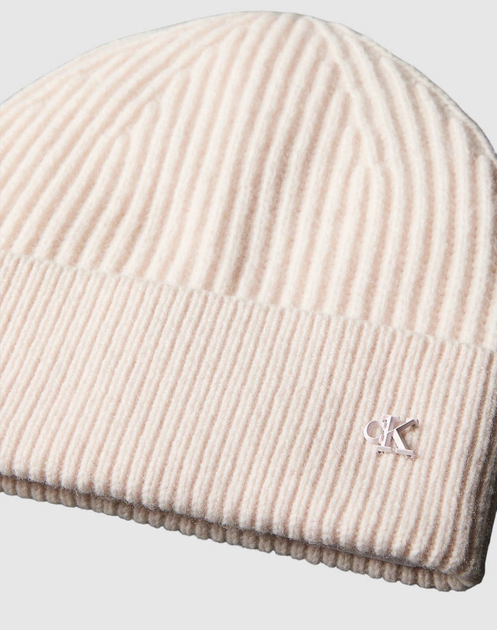 CALVIN KLEIN JEANS CK METAL WOOL BEANIE LV04D8032G-WFI Cream φωτογραφία