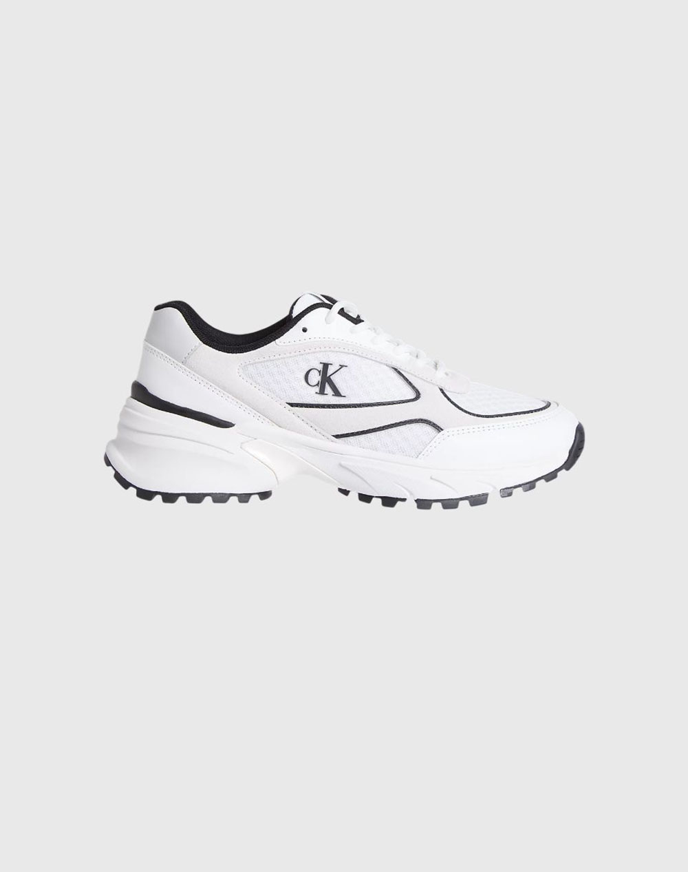 CALVIN KLEIN HIKE RUNNER MESH MIX YM0YM01379-01W White