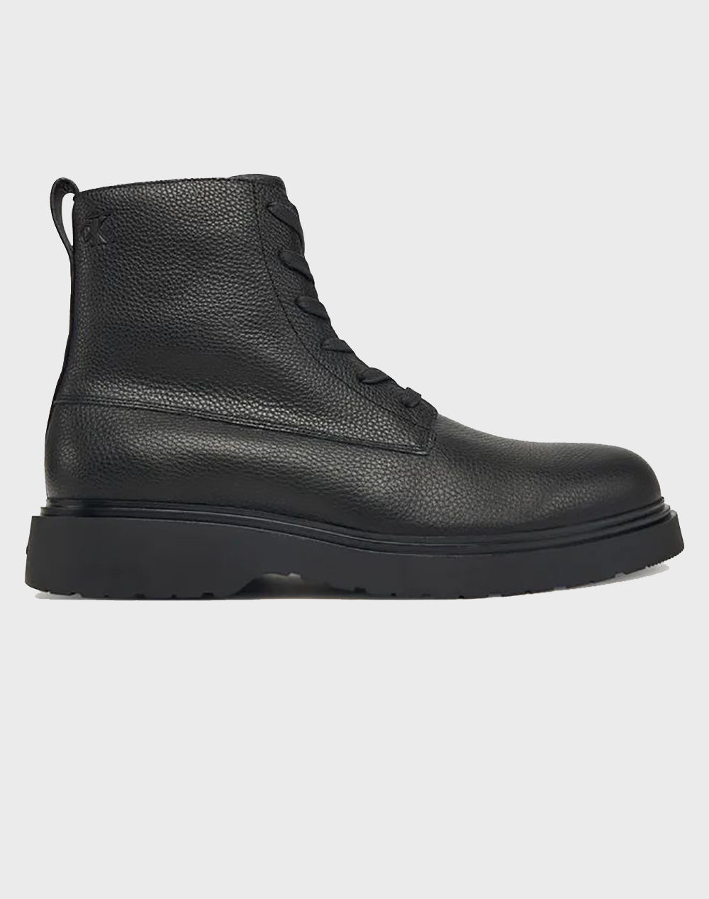 CALVIN KLEIN COMBAT ESS LACE UP ZIP BOOT LTH YM0YM01373-0GJ Black