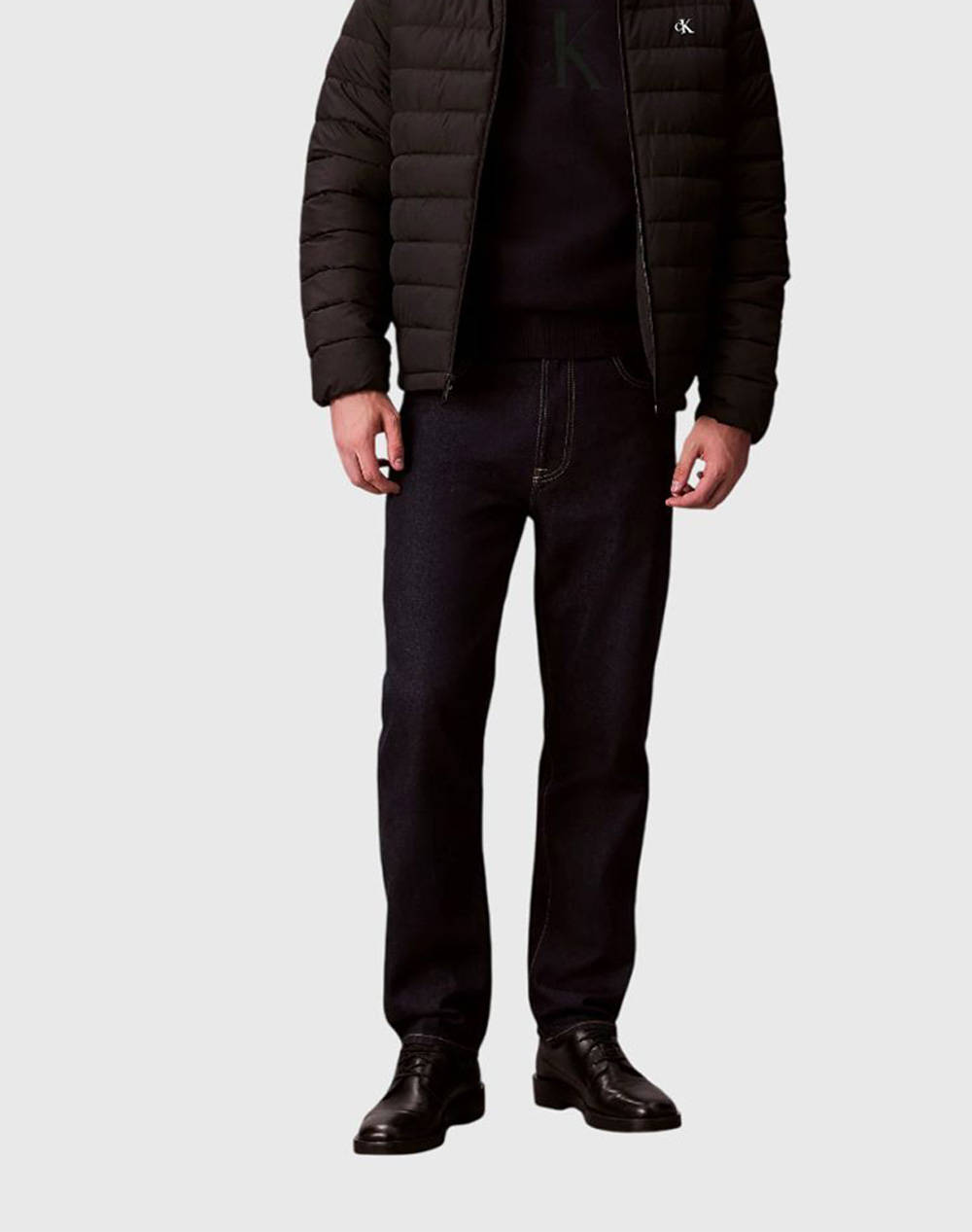 CALVIN KLEIN 5PKT 90S TAPER CK RAW RINSE JEAN LV04RD713G-5DB32 DenimDarkBlue