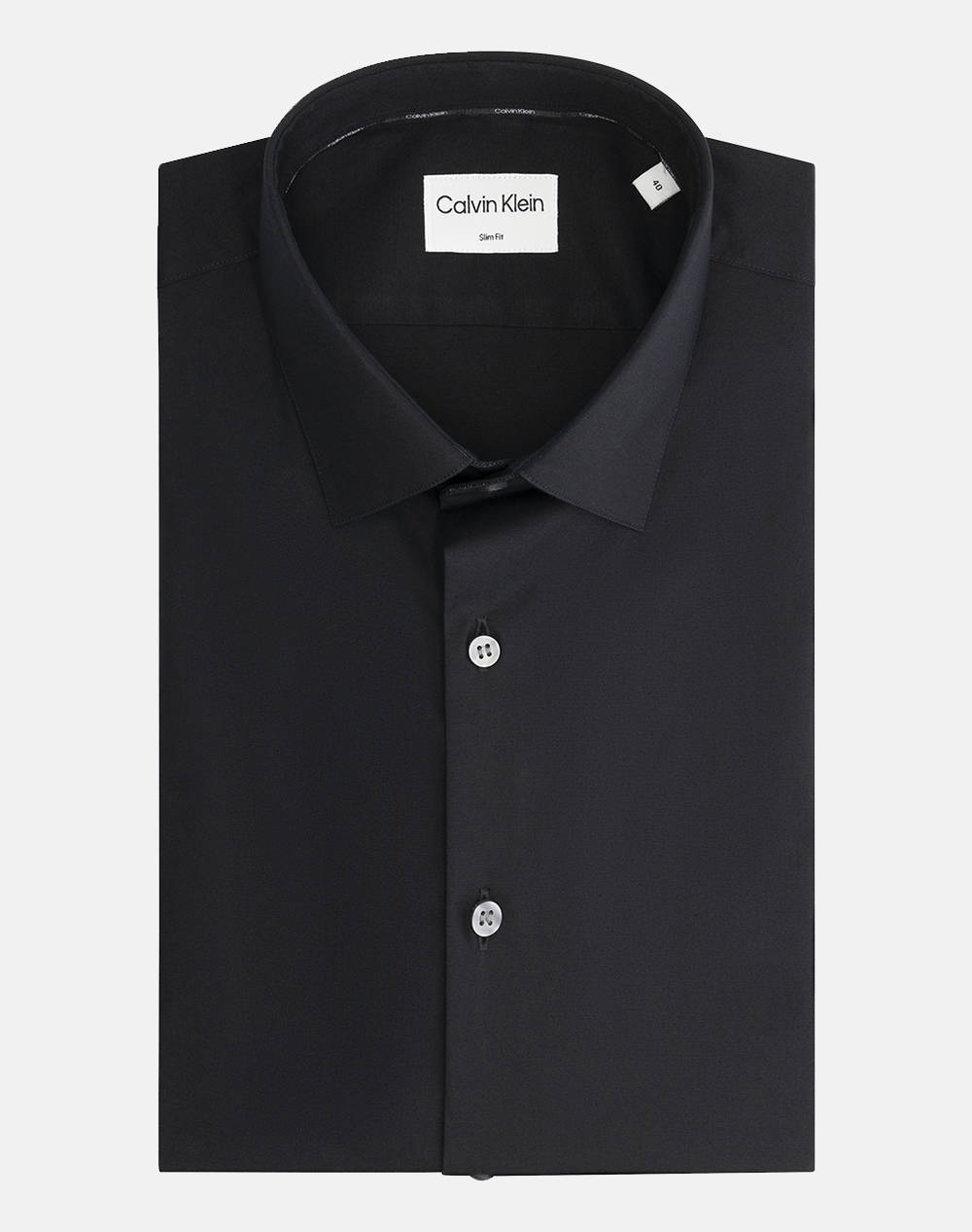 CALVIN KLEIN SLIM ESNTL POPLIN NOS STR SLD LV019EU000-XNT Black