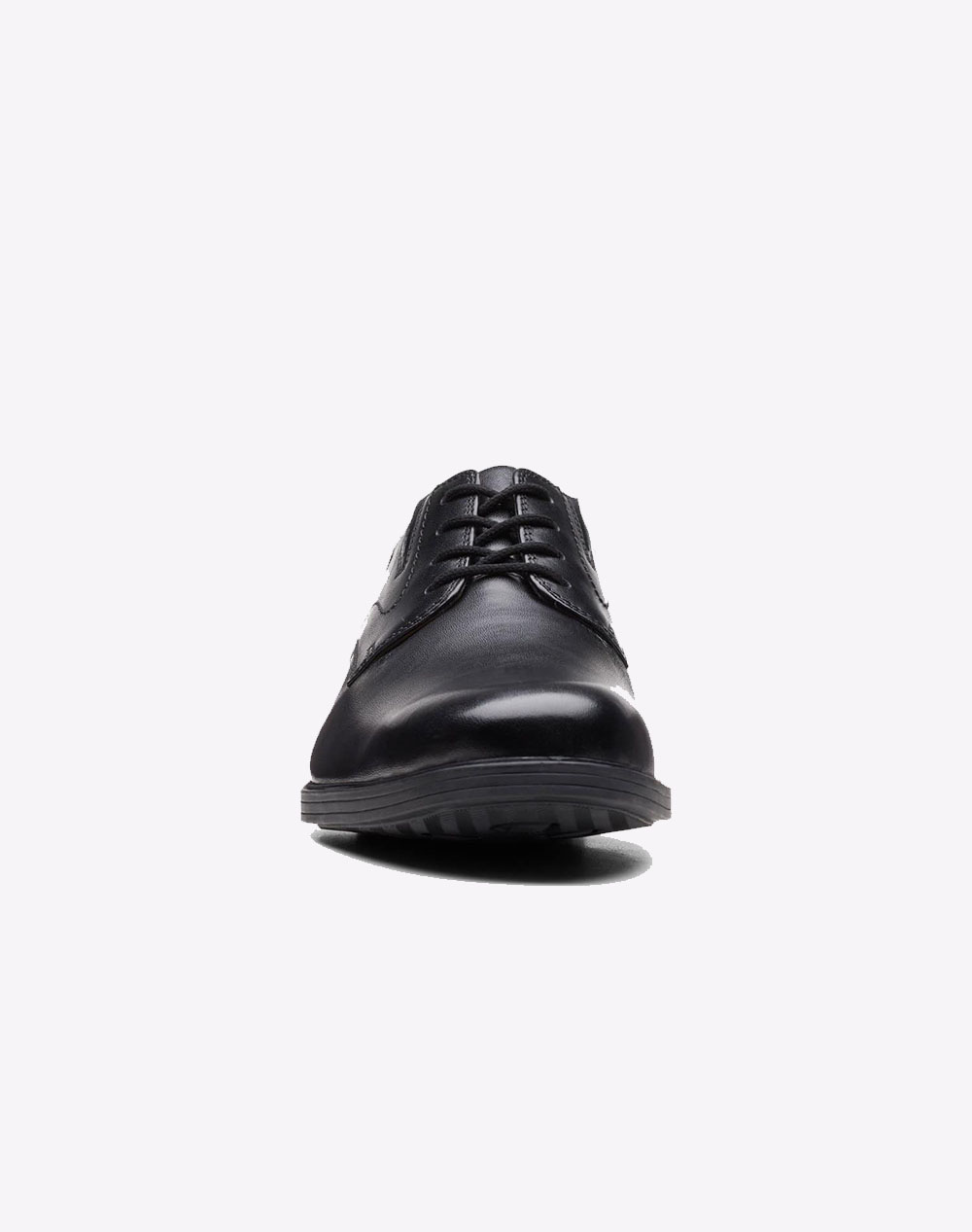 CLARKS Whiddon Plain 26152918-BLACK LEATHER Black φωτογραφία