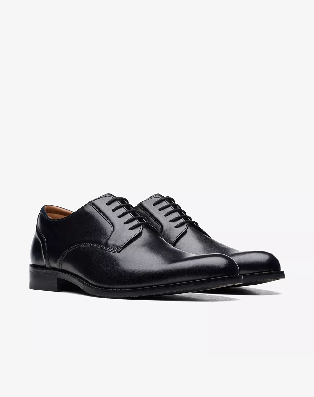 CLARKS CraftArlo Lace 26171449-BLACK LEATHER Black φωτογραφία