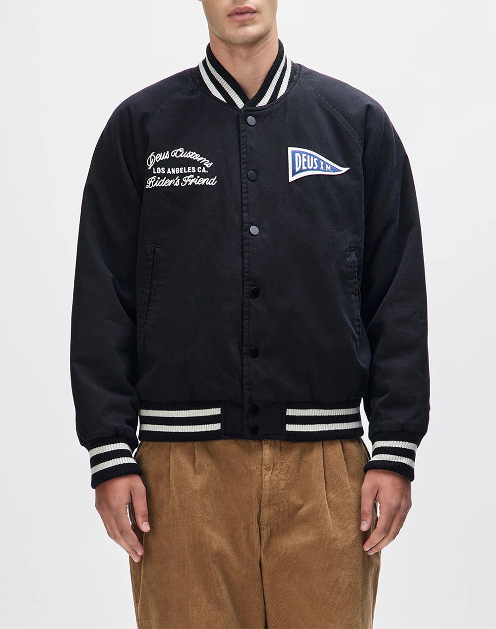 DEUS EX MACHINA DEUS EX MACHINA STADIUM JACKET ΜΠΟΥΦΑΝ ΑΝΔΡΙΚΟ DMS256384-BLK Black