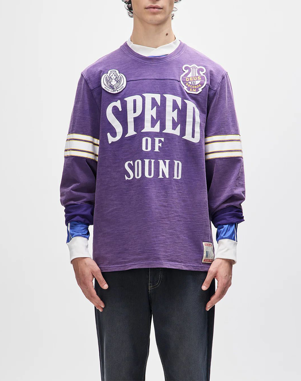 DEUS EX MACHINA DEUS EX MACHINA EIGHT TRACK JERSEY ΜΠΛΟΥΖΑ ΑΝΔΡΙΚΟ DUF251435-VND Purple