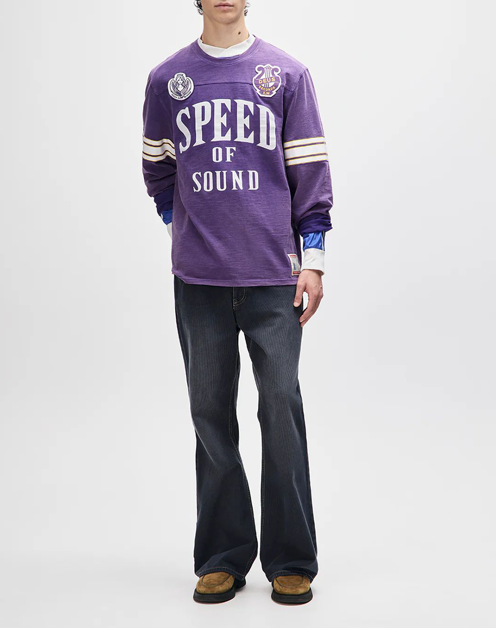 DEUS EX MACHINA EIGHT TRACK JERSEY ΜΠΛΟΥΖΑ ΑΝΔΡΙΚΟ DUF251435-VND Purple φωτογραφία