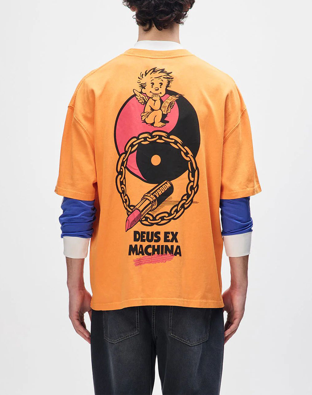 DEUS EX MACHINA ROUGHNECK TEE ΜΠΛΟΥΖΑ ΑΝΔΡΙΚΟ DUF251449A-PNO Orange φωτογραφία