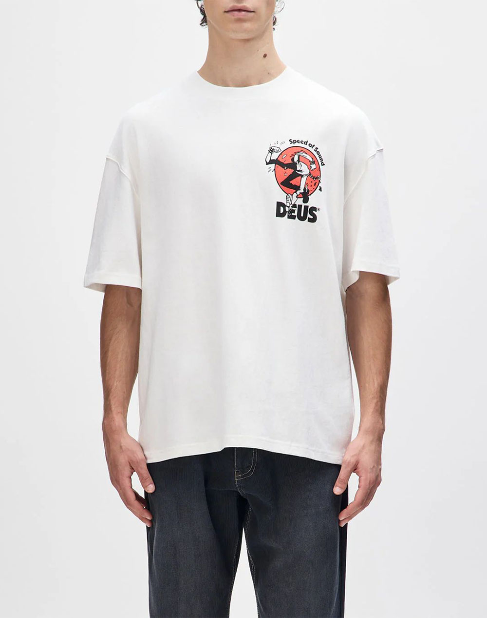 DEUS EX MACHINA DEUS EX MACHINA ROUGHNECK TEE ΜΠΛΟΥΖΑ ΑΝΔΡΙΚΟ DUF251449A-VWH White