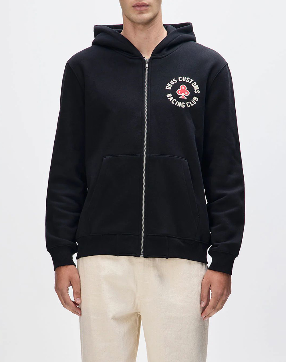 DEUS EX MACHINA DEUS EX MACHINA BASTO ZIP HOODIE ΜΠΛΟΥΖΑ ΑΝΔΡΙΚΟ DMF258293-BLK Black