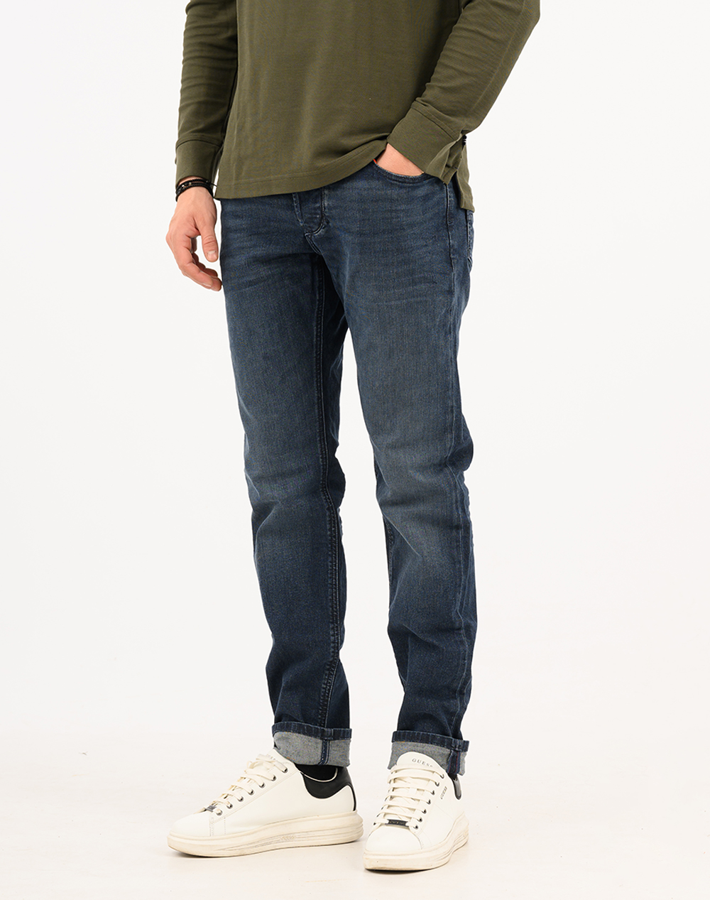 DIESEL 1986 LARKEE-BEEX L.34 TROUSERS 00SU1Y0DBEJ-01 DenimDarkBlue