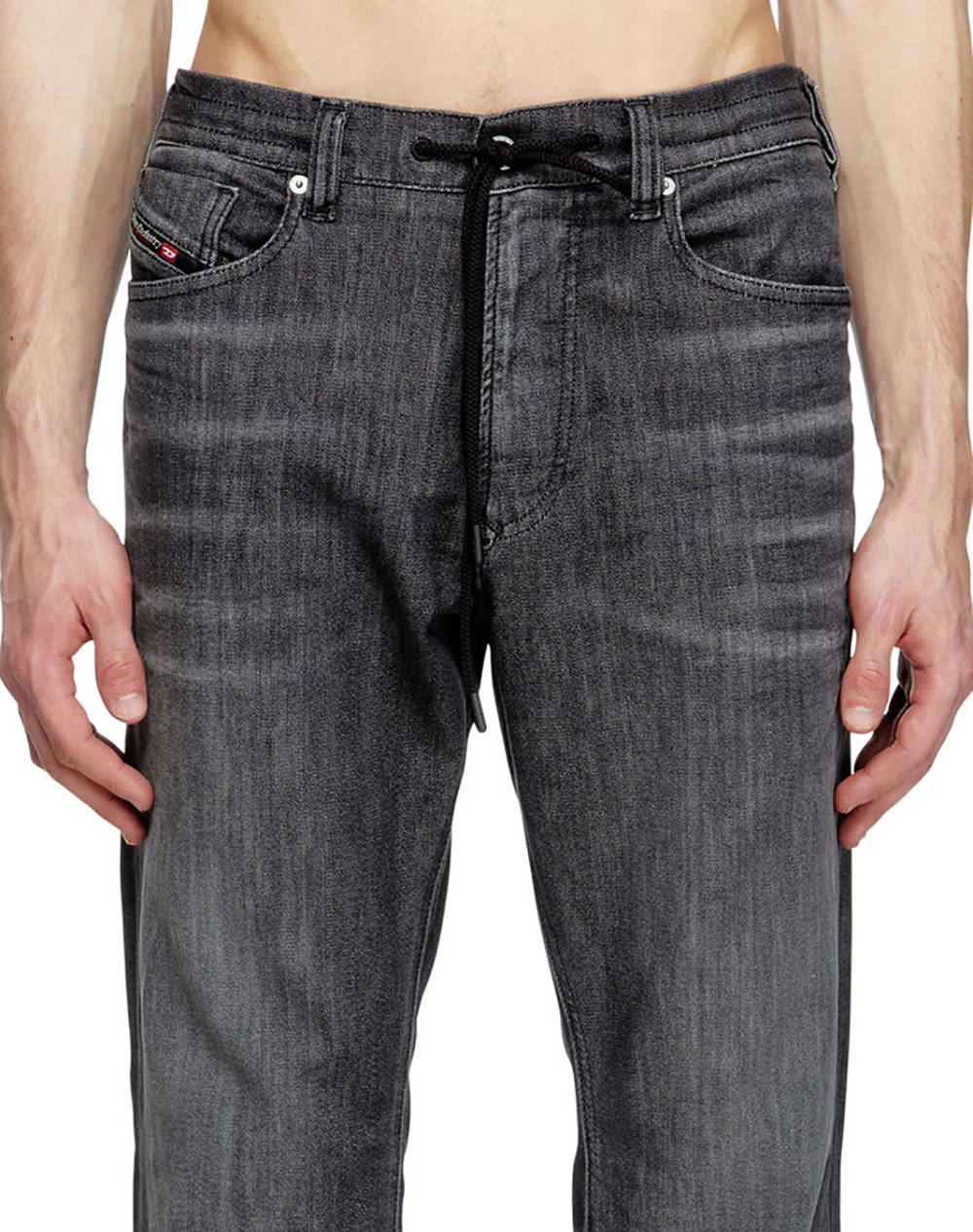 Diesel 2080 D-Reel Jogg Sweat Jeans A1786709M66-02 Denimblack ανδρικά ρούχα παντελόνια Politikos Shop Πολιτικός