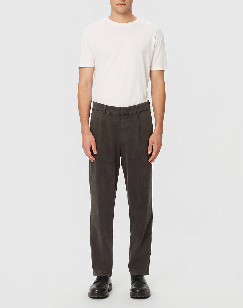 DIRTY LAUNDRY PLEATED PANTS DLMP000145-VINTAGE BLACK Black φωτογραφία