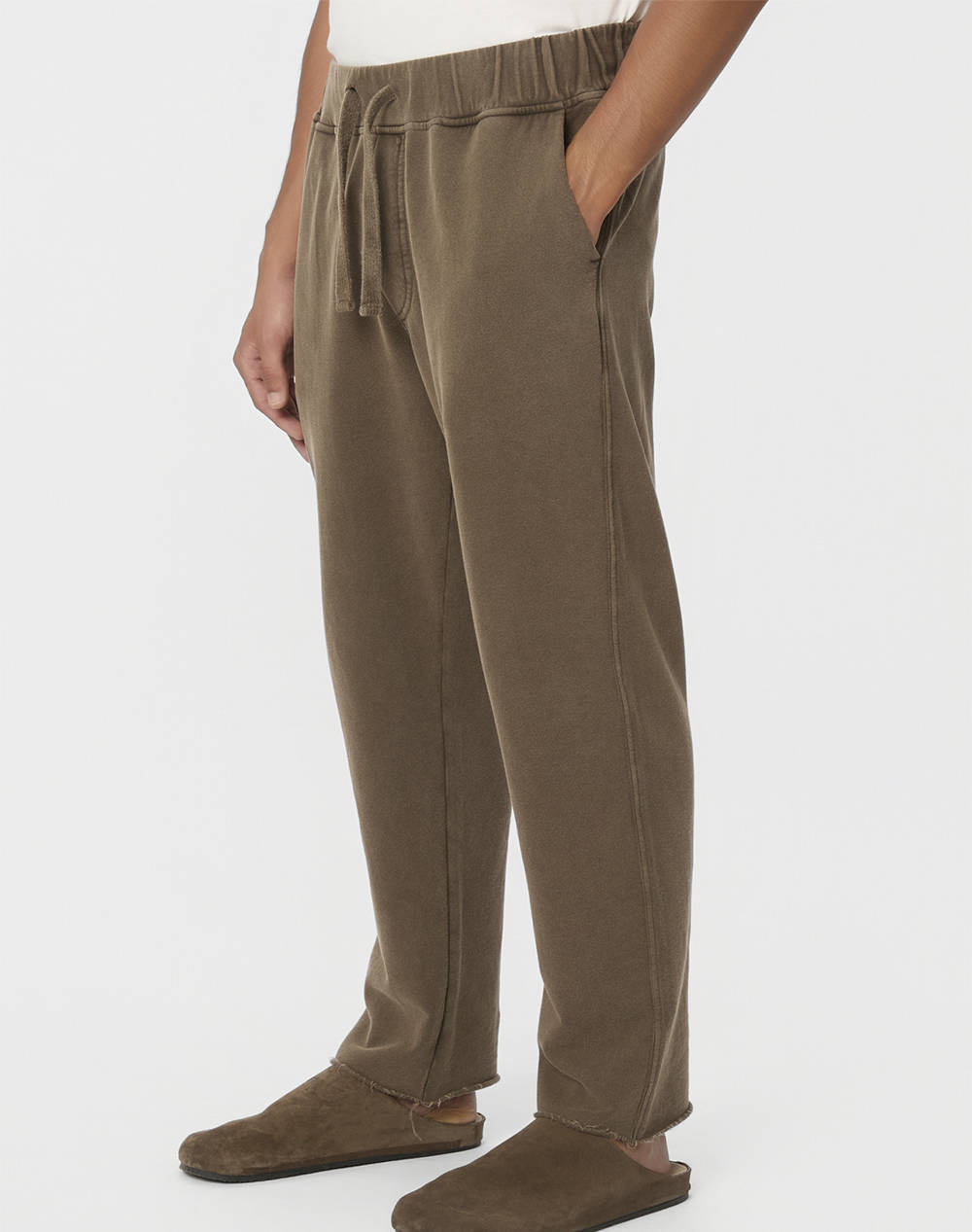 DIRTY LAUNDRY THE RAW EDGES SWEATPANT DLMSP000096-VINTAGE MOCHA Cappuccino φωτογραφία