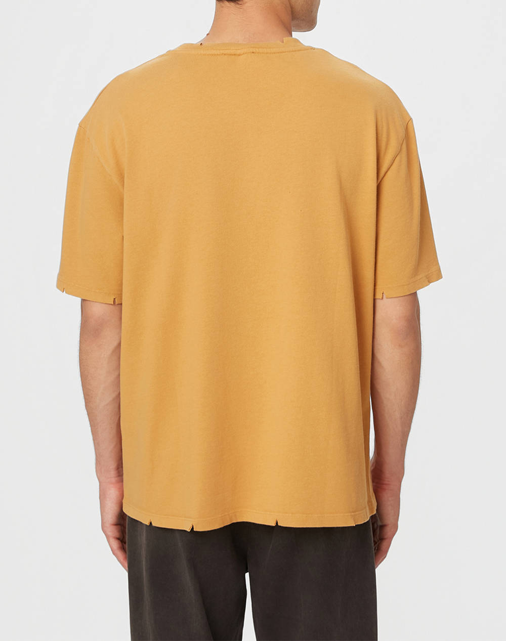 DIRTY LAUNDRY OVERSIZED HEAVY JERSEY T-SHIRT DLMT000659-CARAMEL Mustard φωτογραφία