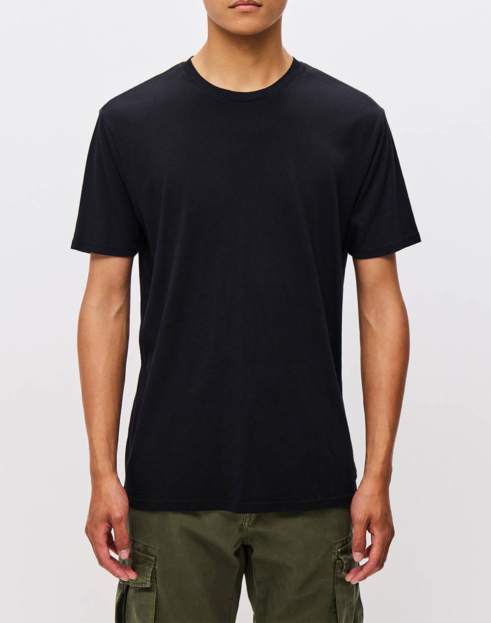 DIRTY LAUNDRY RELAXED ROUNDNECK T-SHIRT DLMT000595-BLACK Black
