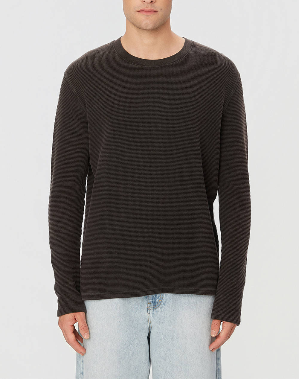 DIRTY LAUNDRY WAFFLE LONGSLEEVE DLML000170-VINTAGE BLACK Black