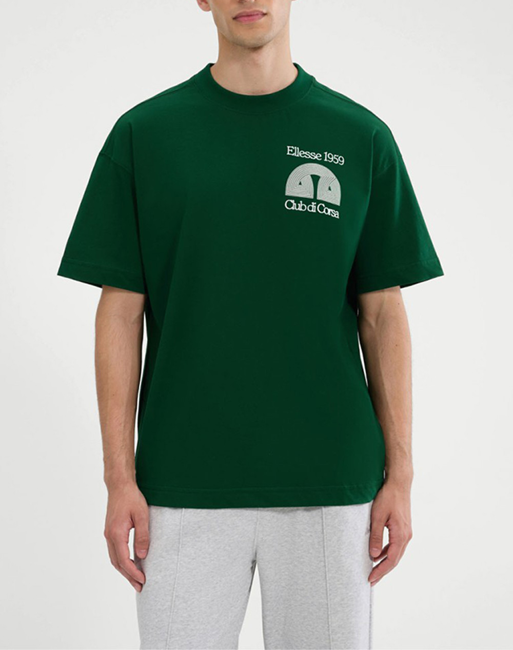 ELLESSE GRAPHICS CLUB DI CORSA TEE ΜΠΛΟΥΖΑ ΑΝΔΡΙΚΟ SHB23147-502 DarkGreen
