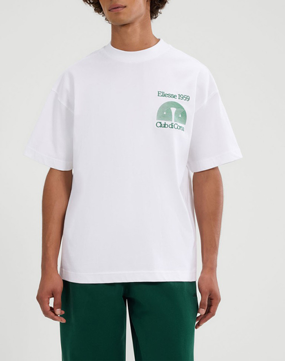 ELLESSE GRAPHICS CLUB DI CORSA TEE ΜΠΛΟΥΖΑ ΑΝΔΡΙΚΟ SHB23147-908 White