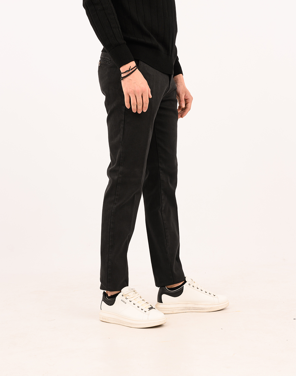 Four Ten Παντελόνι Chino T910200015-00010 Black ανδρικά ρούχα παντελόνια Chinos Politikos Shop Πολιτικός